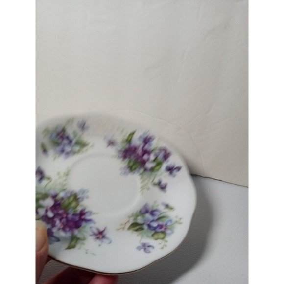 Vintage Teacup And Saucer Del Mar Japan Hand Painted 24 Karat Gold Floral Old G1 - Picture 7 of 8